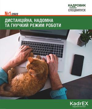 Дистанційна, надомна та гнучкий режим роботи (№ 1/2022)
